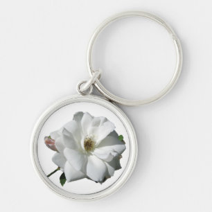 Porte-clés Fête de Mariage Fleurs de Rosée Blanche Destinée