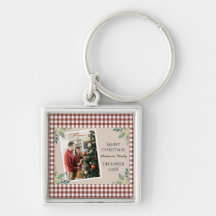 Fête de Noël avec photo rouge vérifiée