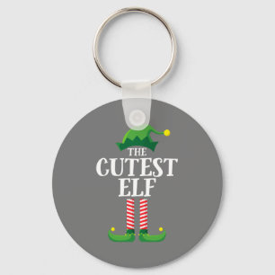 Porte-clés Fête de Noël du groupe de famille de jumelage Elf 