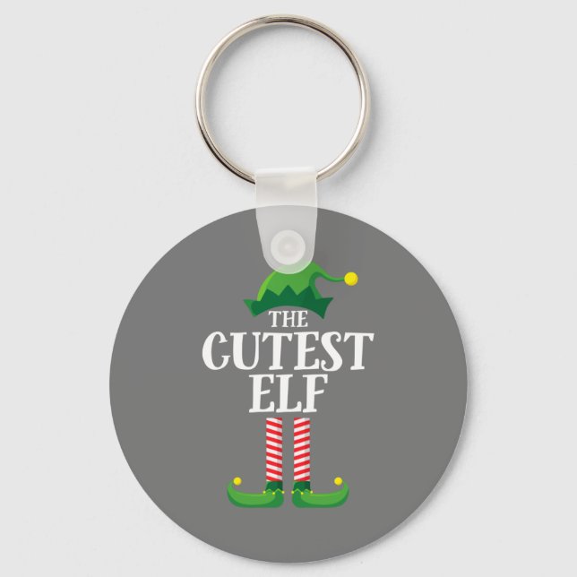 Porte-clés Fête de Noël du groupe de famille de jumelage Elf  (Recto)