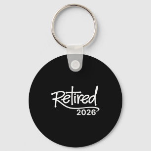 Porte-clés Fête de retraite chrétienne vintage 2026 retirée
