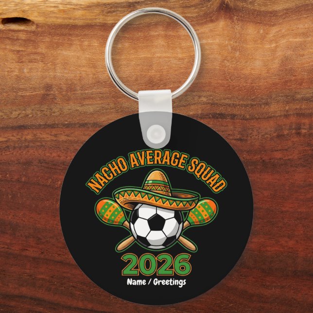 Porte-clés Fête de soccer du Sombrero de la bande de Nacho mo (Recto)