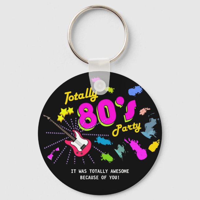 Porte-clés Fête des années 80, Porte - clés favoris (Recto)