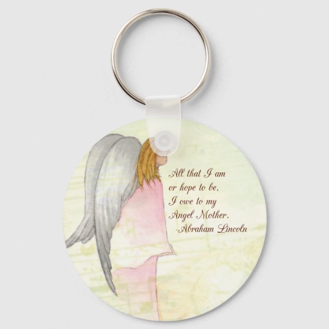Porte-clés Fête des mères Angel Religieux (Recto)