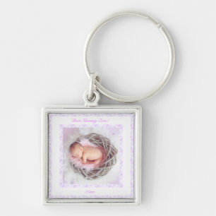 Porte-clés Fête des mères Lilac rose Meilleure maman Jamais c