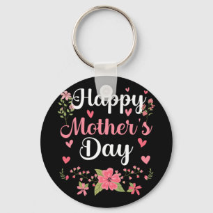 Porte-clés Fête des mères maman mignonne Floral Femmes pour m