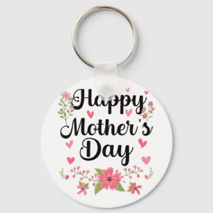 Porte-clés Fête des mères maman mignonne Floral Femmes pour m