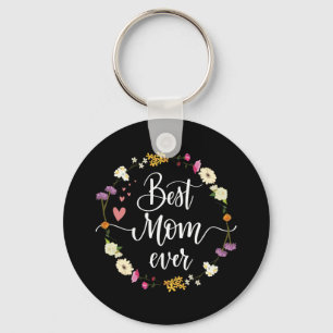 Porte-clés Fête des mères Meilleure maman toujours cadeaux de