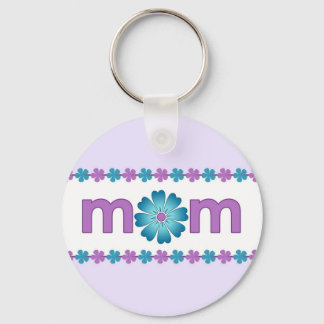 Porte-clés Fête des Mères Purple Fleurs de printemps Porte -