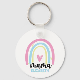 Porte-clés Fête des mères - Rainbow Mama personnalisée