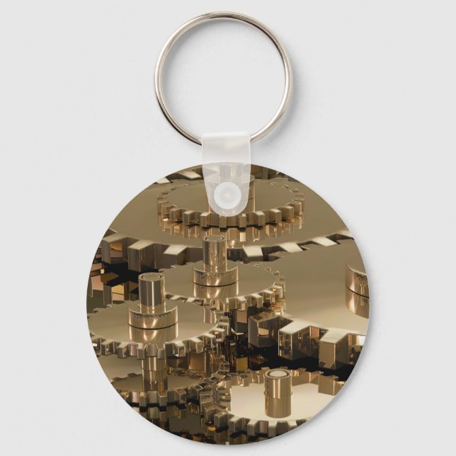 Porte-clés Fête des pères à l’engrenage (Recto)