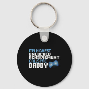 Porte-clés Fête des pères Drôle Mens Pour Gamer Papa Jeu Vidé