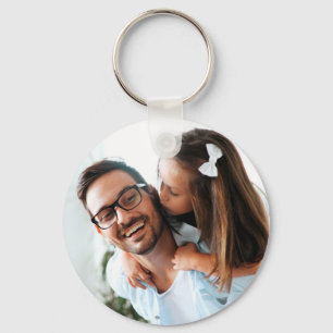 Porte-clés Fête des pères photo personnalisée