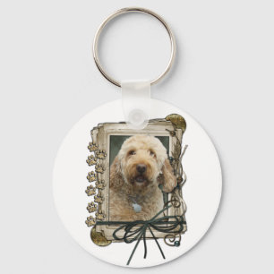 Porte-clés Fête des pères - Poches de pierre - GoldenDoodle