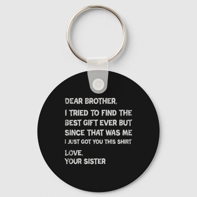 Porte-clés Fête des pères Présente Pour Les Vêtements Brother (Recto)