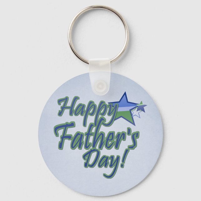 Porte-clés fête des pères Star Papa (Recto)
