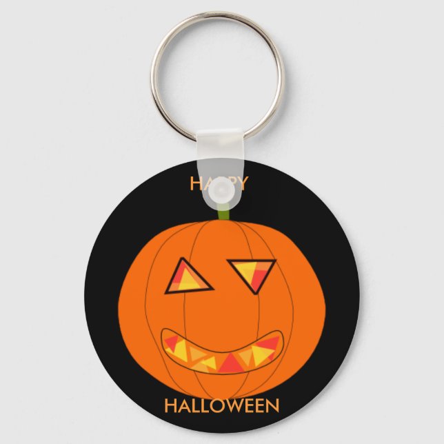 Porte-clés Fête d'Halloween en faveur et invitations (Recto)
