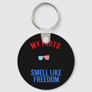 Porte-clés Fête drôle du 4 juillet - Tee drôle d'Abe Lincoln