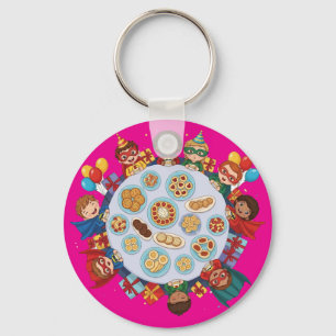 Porte-clés Fête du costume de superhéros pour enfants