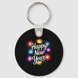 Porte-clés Fête du Nouvel An en famille tenue assortie de la