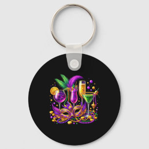 Porte-clés Fête du vin de l'équipe de buveurs de vin de Mardi