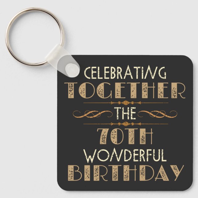 Porte-clés fête le 70e anniversaire (Recto)