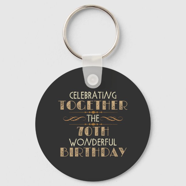 Porte-clés fête le 70e anniversaire (Recto)