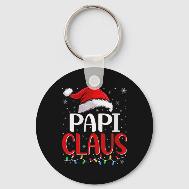 Porte-clés Fêtes Papi Claus Feux de Noël (Recto)