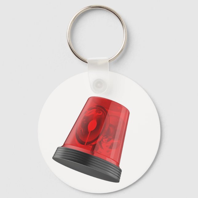 Porte-clés Feu clignotant rouge d'alarme (Recto)