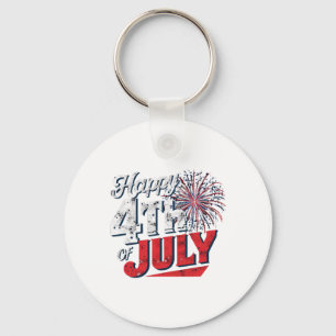 Porte-clés Feu d'artifice de l'indépendance 4 juillet américa