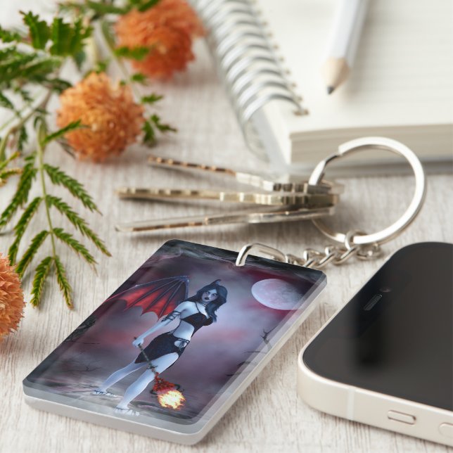 Porte-clés Feu de lune Succubus (Devant droit)