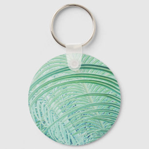 Porte-clés Feuille de palmier de plante verte douce