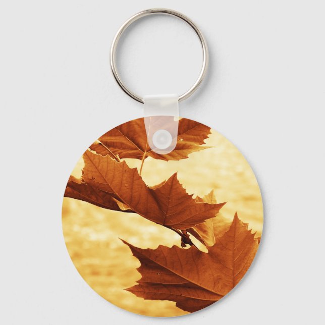 Porte-clés feuille d'érable (Recto)