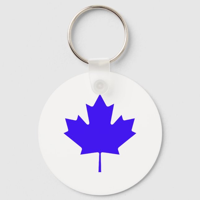 Porte-clés Feuille d'érable BlueTransp les cadeaux de Zazzle  (Recto)