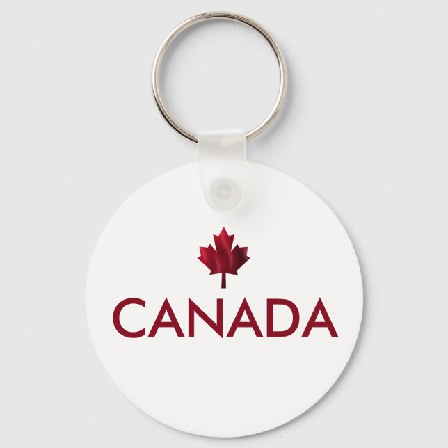 Porte-clés Feuille d'érable du Canada (Recto)