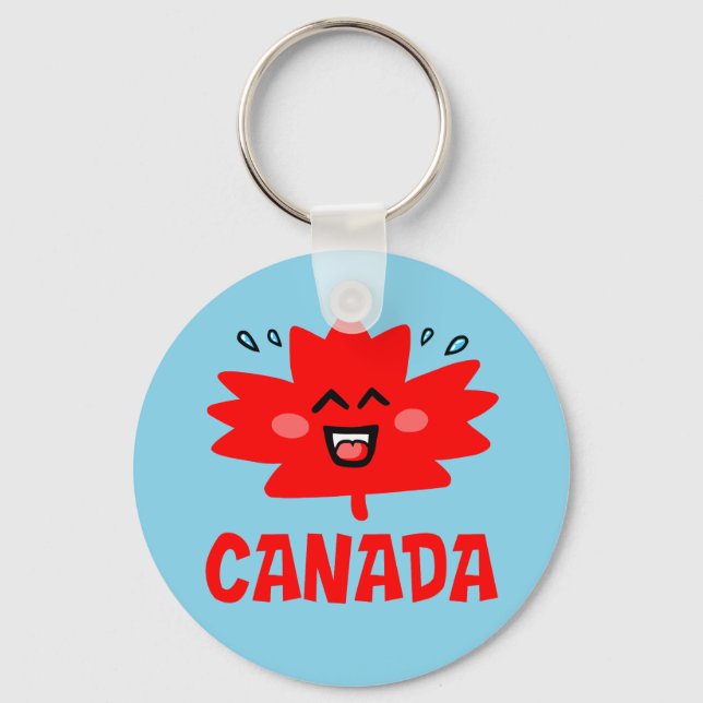 Porte-clés Feuille d'érable du Canada (Recto)