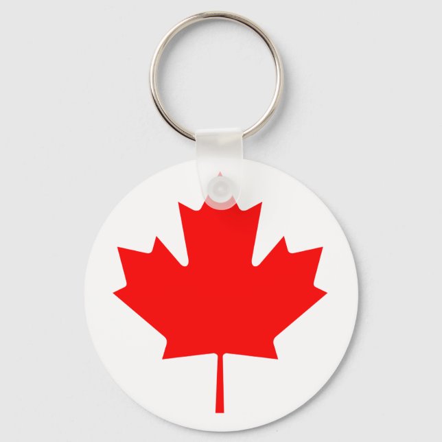 Porte-clés Feuille d'érable du Canada (Recto)