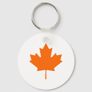 Porte-clés Feuille d'érable OrangeBrTransp les cadeaux de Zaz