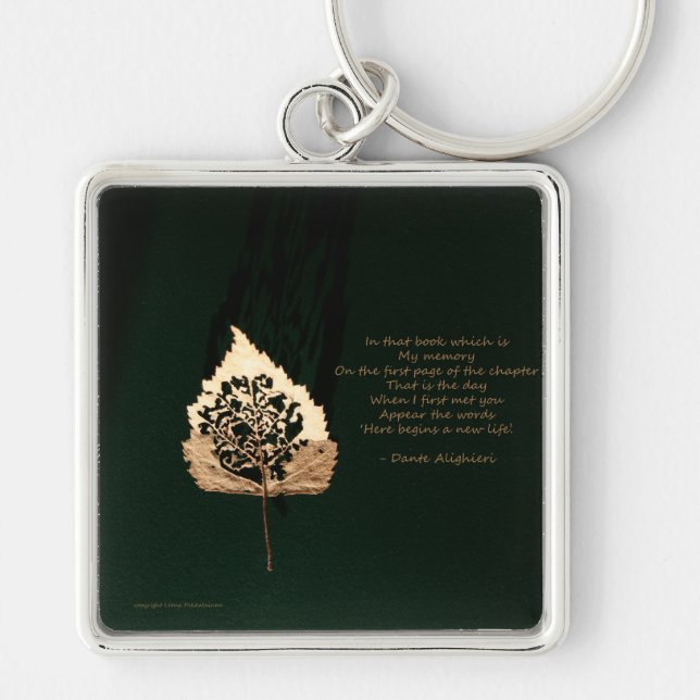 Porte-clés Feuille d'or (Devant)