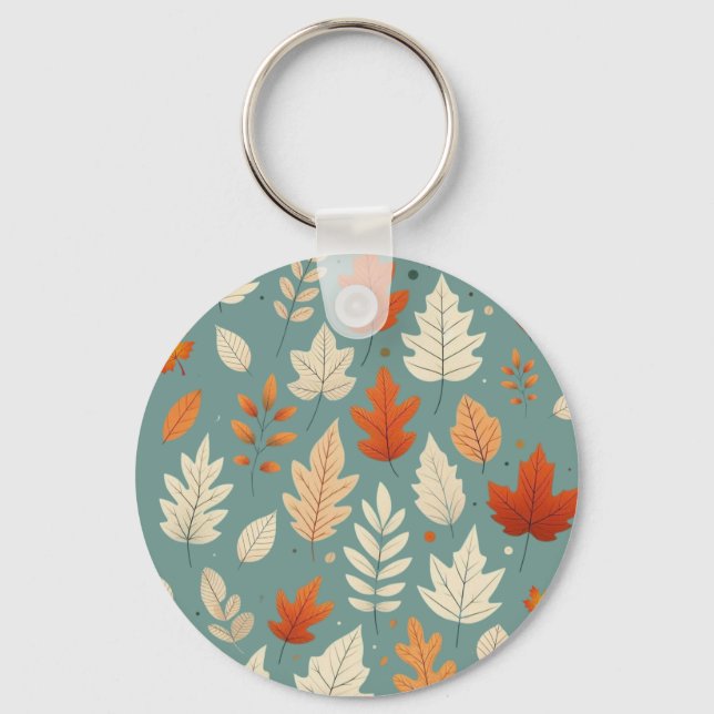 Porte-clés Feuilles automne/automne mignonnes (Recto)