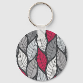 Porte-clés Feuilles colorés : motif sans couture dessiné à la