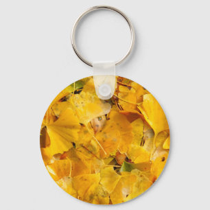 Porte-clés Feuilles de Ginkgo Biloba
