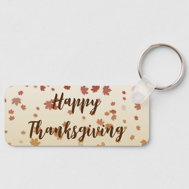 Porte-clés Feuilles de l'érable de Thanksgiving (Recto)