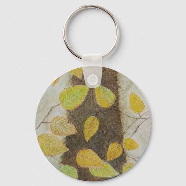 Porte-clés Feuilles hêtre (Recto)