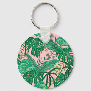 Porte-clés Feuilles tropicaux