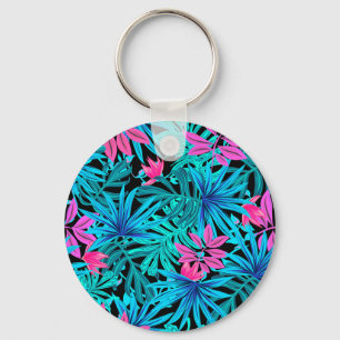 Porte-clés Feuilles tropicaux