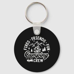 Porte-clés Feux Amis Amusement Équipe de Camping Voyage d'Été
