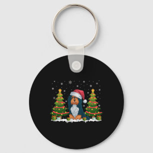 Porte-clés Feux d'arbre de Noël Chien Havanais Noël
