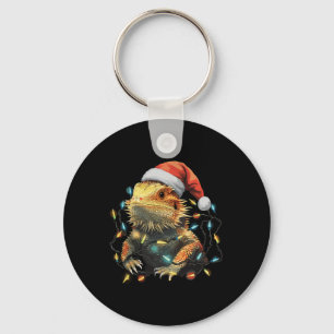 Porte-clés Feux de Noël du Dragon à oreilles mignonnes Santa
