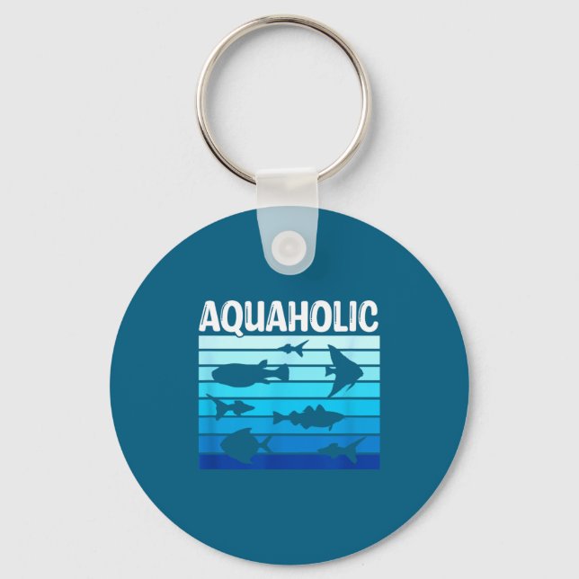 Porte-clés Fiank Funny Fishkeeper Quote Fish Keeper Aquarium  (Recto)